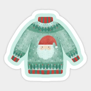 Santa Christmas sweater Sticker